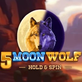 Slots logo of 5 Moon Wolf from Apparat Gaming at Slotrush Casino