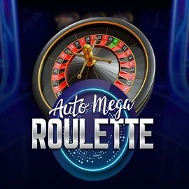Auto Mega Roulette online game logo by Pragmatic Play on slottrushh.nl