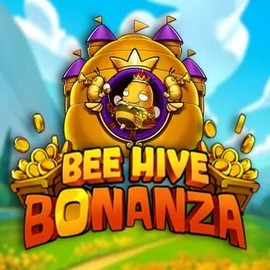 Bee Hive Bonanza online game logo by NetEnt on slottrushh.nl