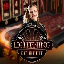 Lightning Roulette logo – Live Casino by Evolution at Slotrush Casino