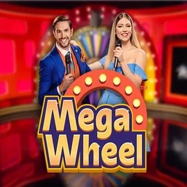 Mega Wheel slot logo by Pragmatic Play at Slotrush Casino