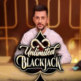 Unlimited Blackjack logo by Ezugi at Slotrush Casino